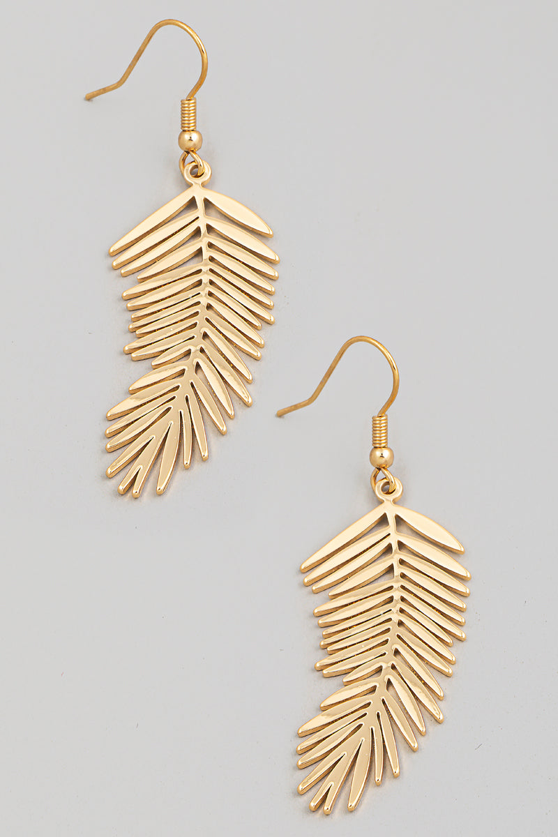 Needle Leaf Drop Earrings