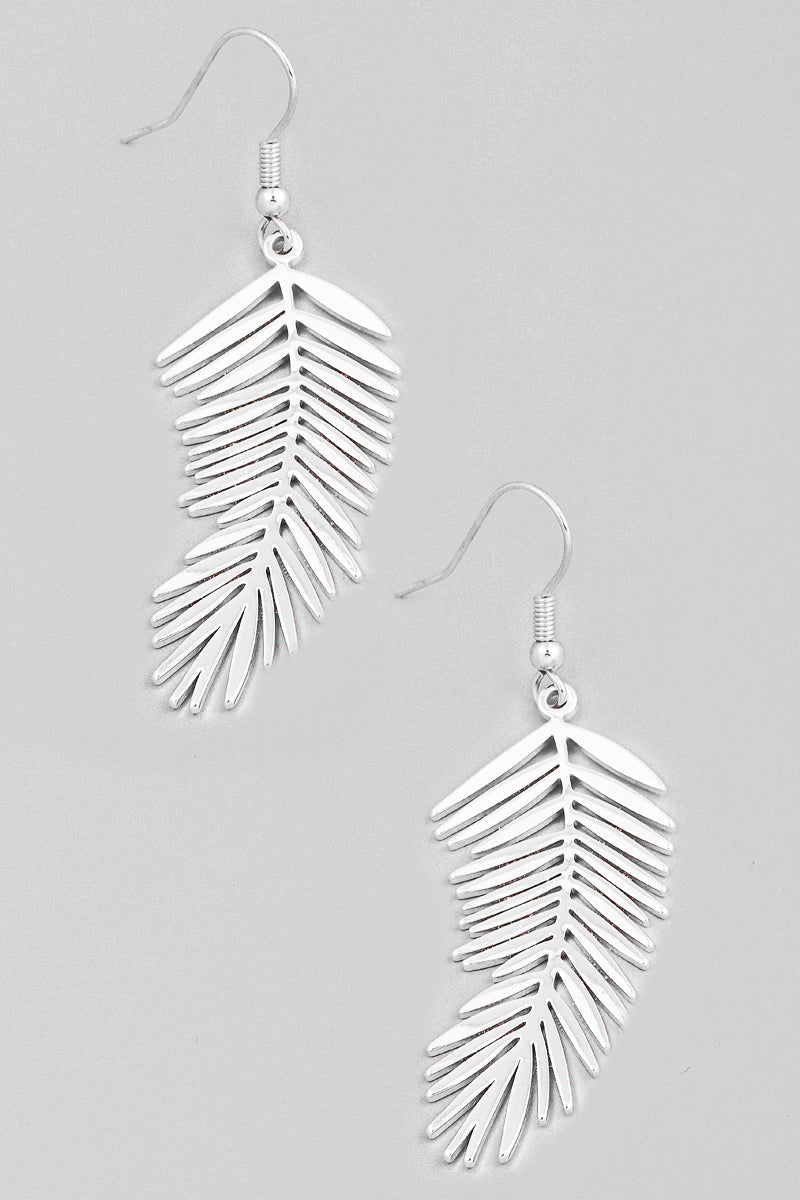 Needle Leaf Drop Earrings