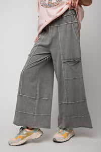 Mineral Washed Terry Knit Pants