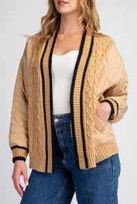 Long Sleeve Quilted Jacket