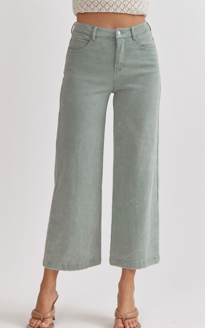 Softsurroundings Womens Pants  Oceo Gauze Wide-leg Pants Mallard Blue –  Project Hope NY