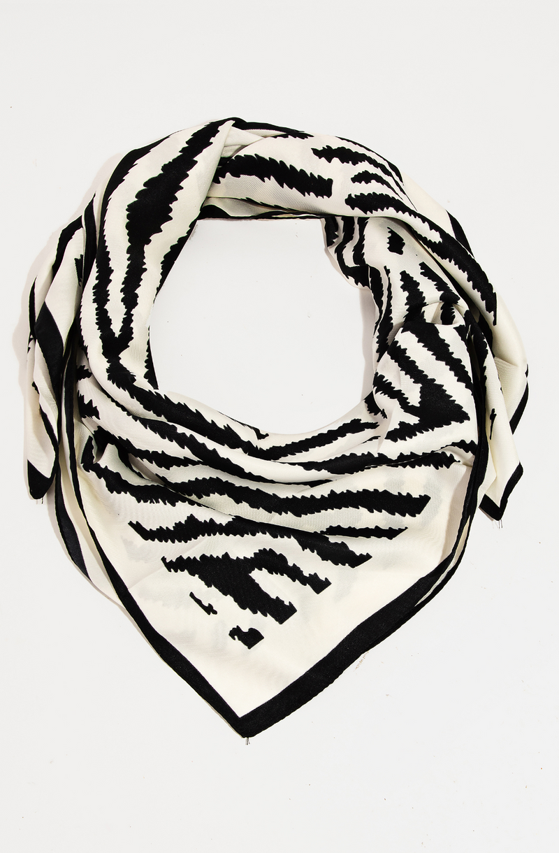 Animal Print Square Scarf