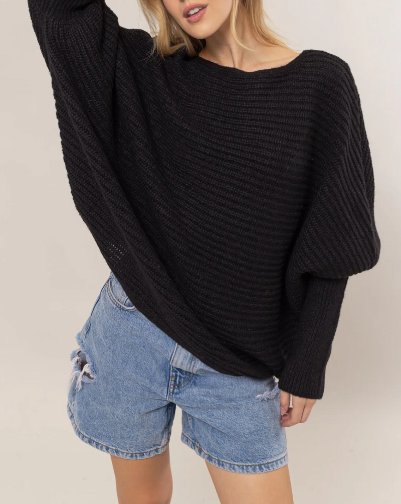 Dolman Sleeve Oversized Sweater