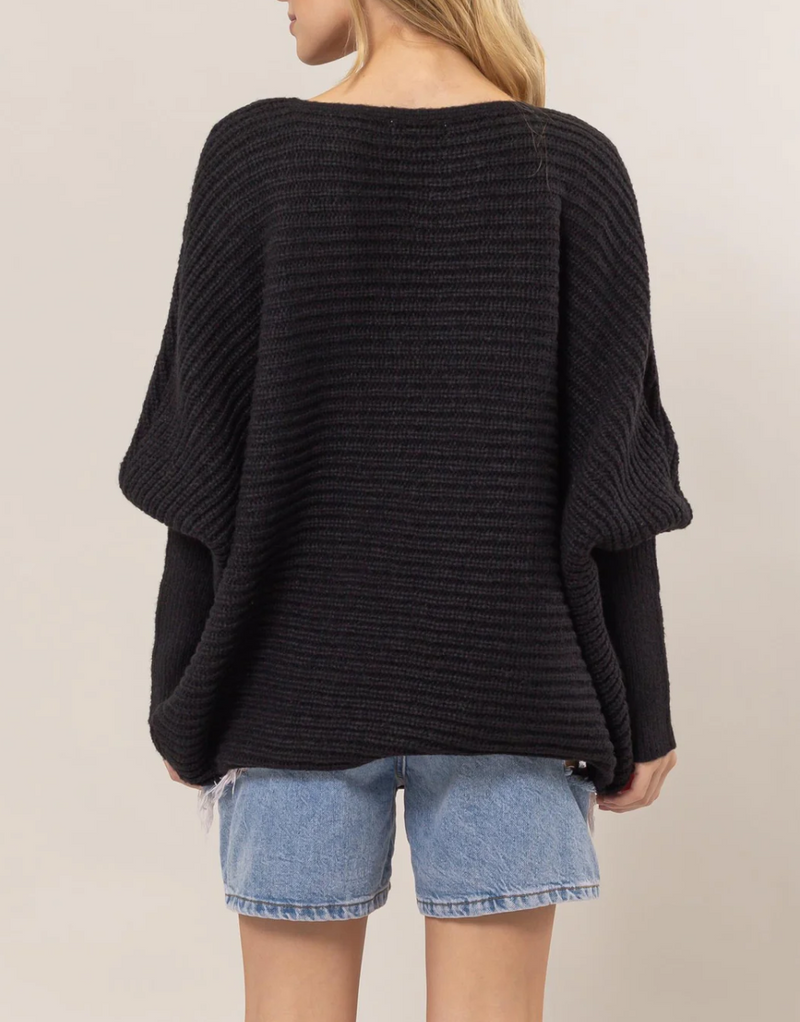 Dolman Sleeve Oversized Sweater