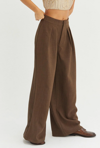 Elegance Wide Leg Pleated Pants