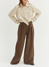 Elegance Wide Leg Pleated Pants