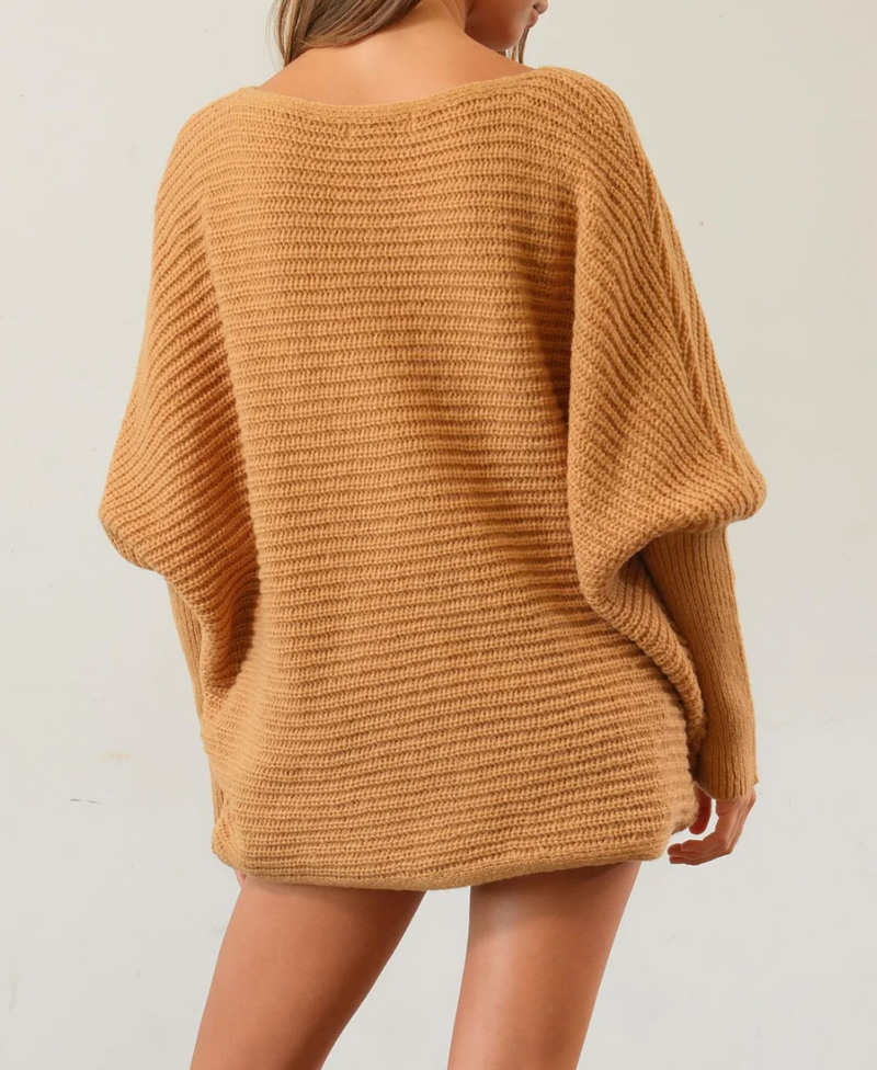 Dolman Sleeve Oversized Sweater