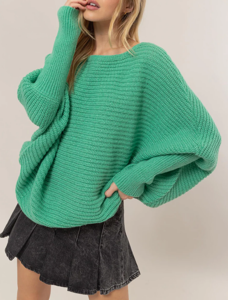 Dolman Sleeve Oversized Sweater