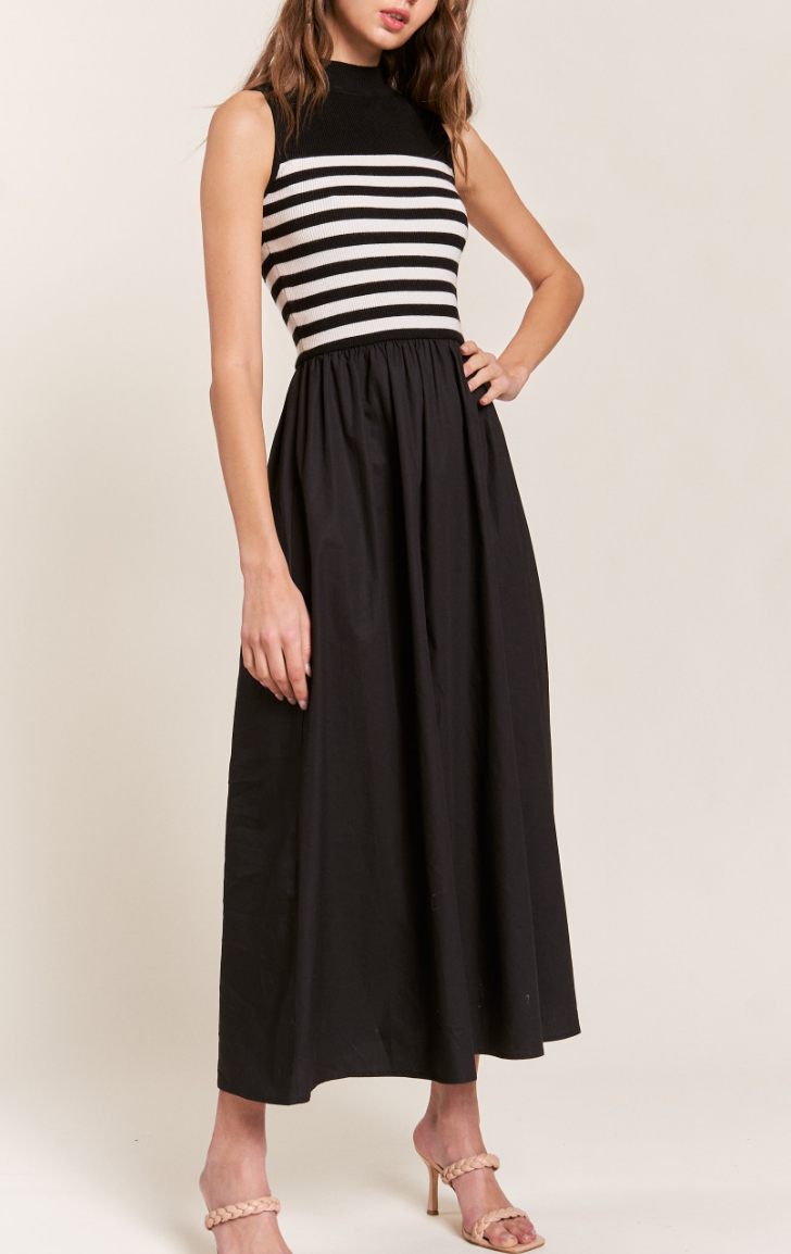 Maxi Stripe Knit Dress