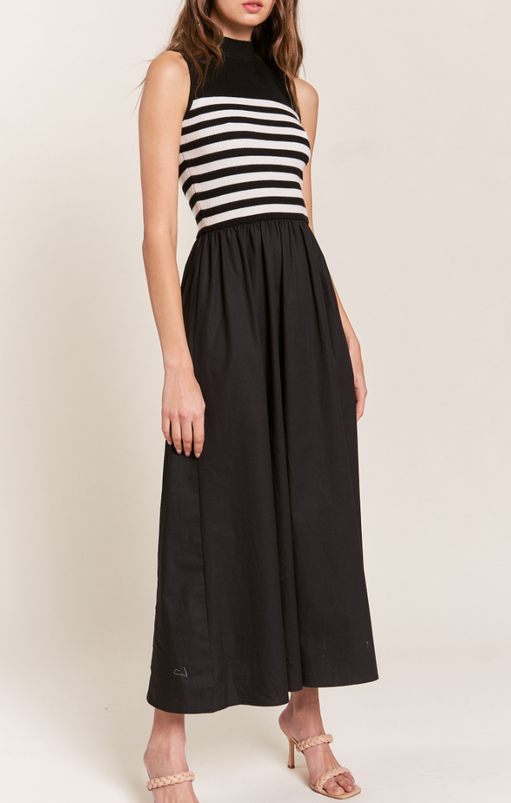 Maxi Stripe Knit Dress