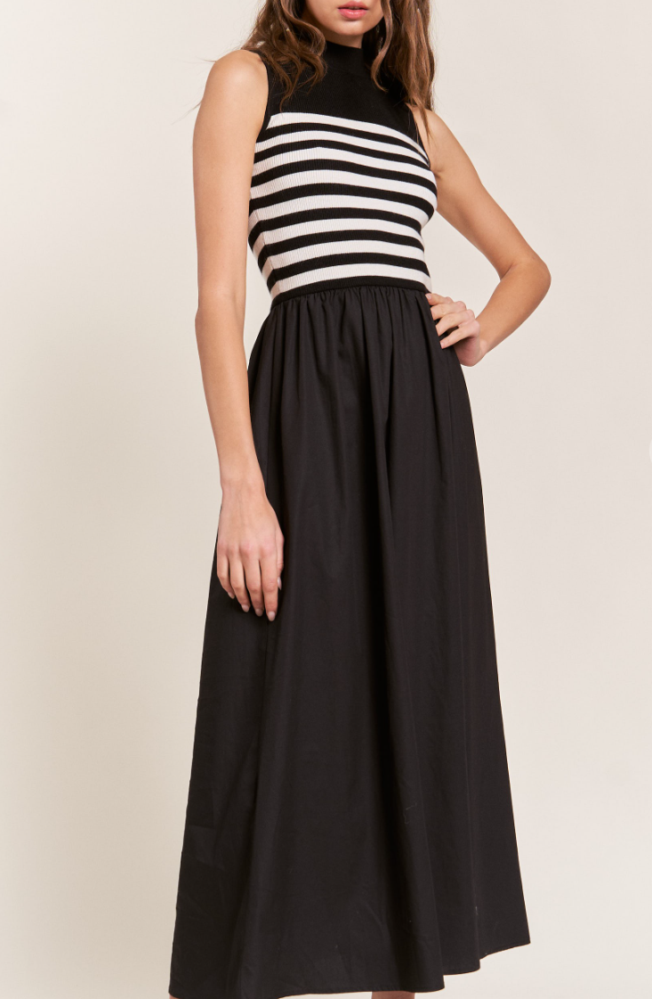 Maxi Stripe Knit Dress