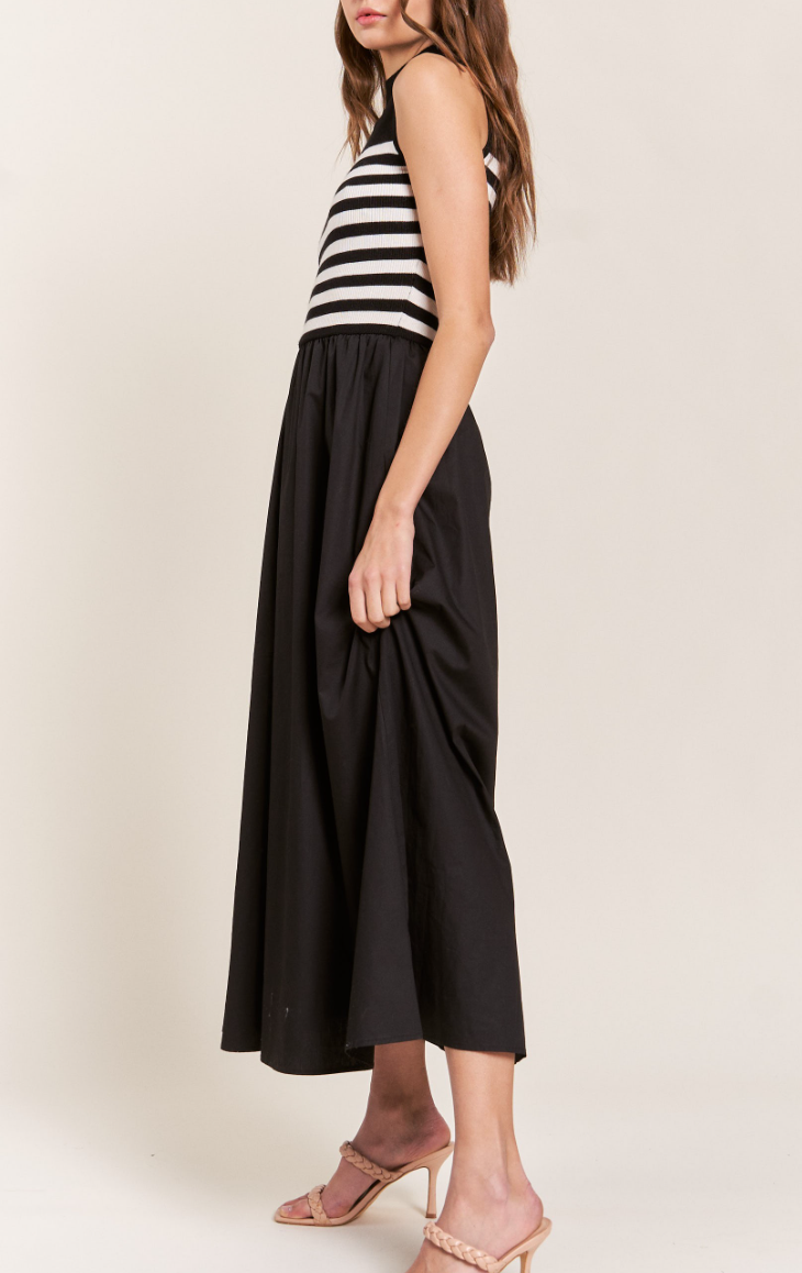 Maxi Stripe Knit Dress