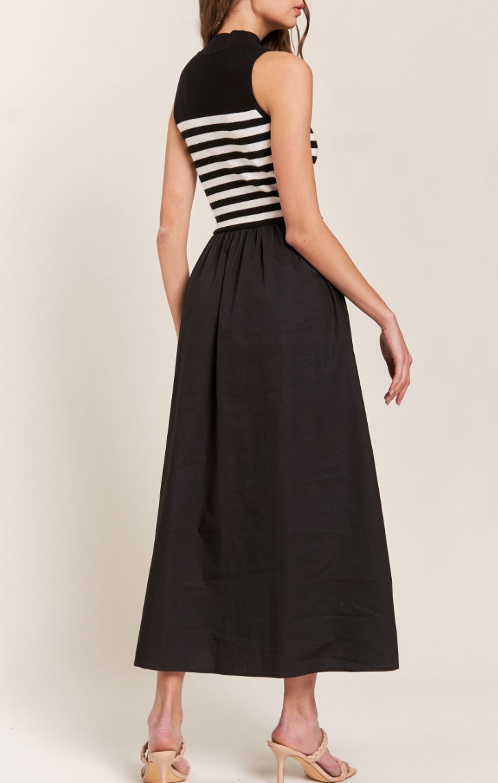 Maxi Stripe Knit Dress