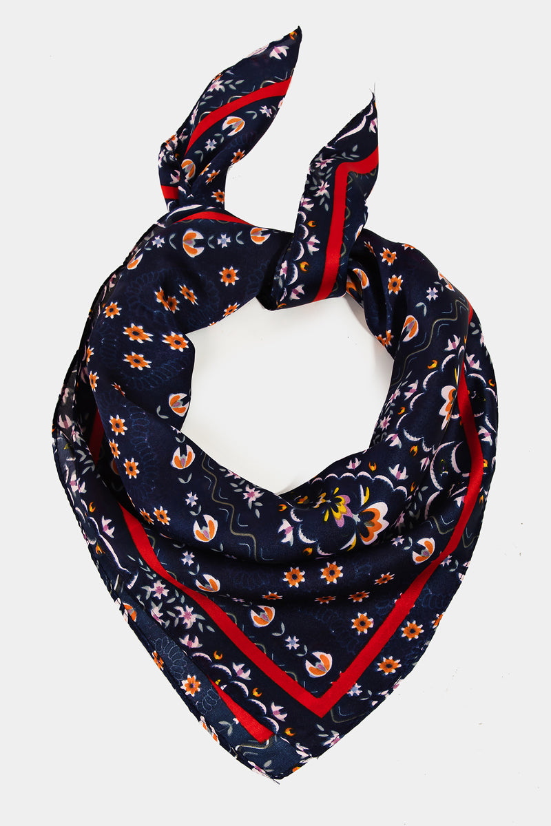 Multi Flower Pattern Scarf