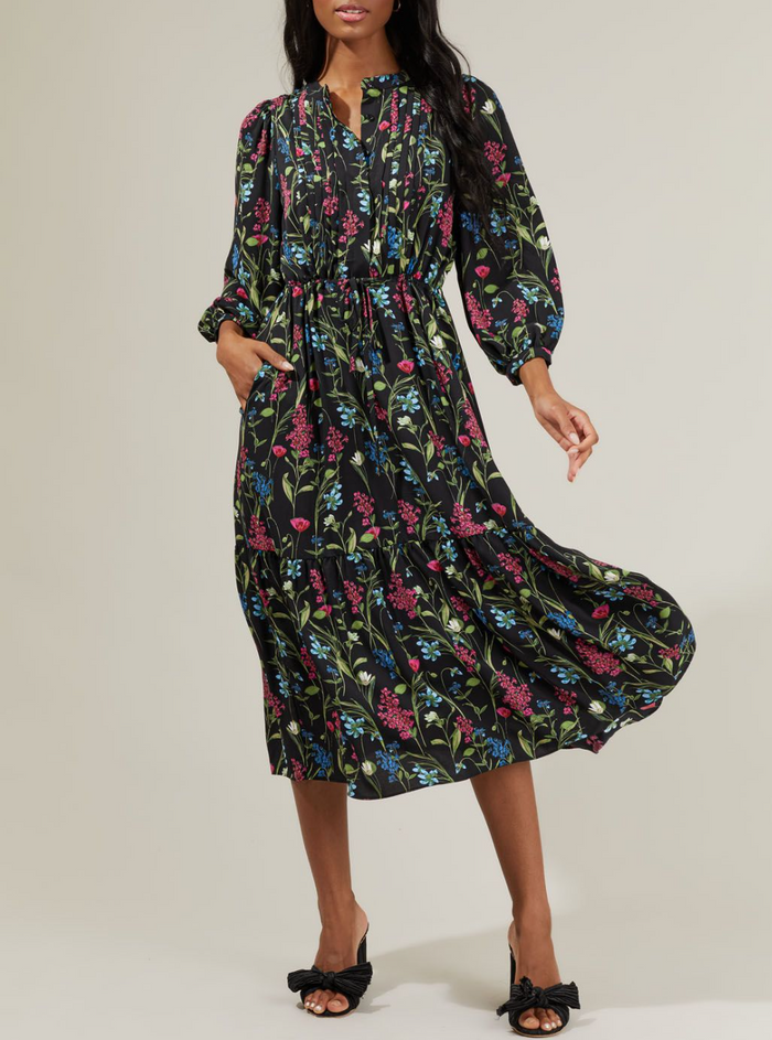 Groover Floral Midi Dress