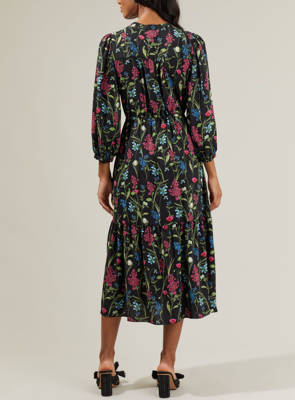 Groover Floral Midi Dress